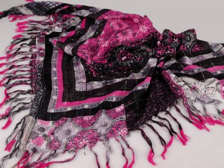 15, Šatka luxer 80 X 80 cm ružová